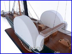 Royal Navy Warship'Nemesis' Large Wooden SHIP MODEL Oversized XXL Display Decor