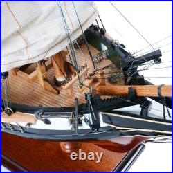 Russian Brig Merkuriy, Mercury Painted Tall Ship Wooden Medium Model 32.7 Built Russian Brig Merkuriy, Mercury Painted Tall Ship Wooden Medium Model 32.7 Built