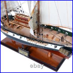 Russian Brig Merkuriy, Mercury Painted Tall Ship Wooden Medium Model 32.7 Built