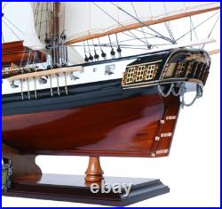 Russian Brig Merkuriy, Mercury Painted Tall Ship Wooden Medium Model 32.7 Built