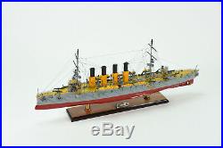 Russian Protected Cruiser Varyag Handcrafted Wooden Ship Model 31