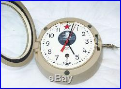 Russian Soviet Submarine Navy Marine Ship Clock