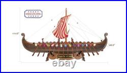 SAILINGSTORY Wooden Viking Ship Model Drakkar Oseberg 1/35 Scale Replica Scan
