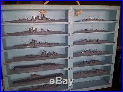 Set Of British Miniature Identification Ship Models Ww2 5-a 1943