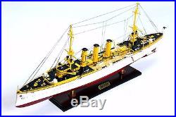SMS Emden Imperial German Navy Dresden class Cruiser 32 Wooden Model War Ship