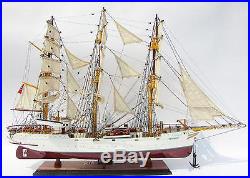 SORLANDET Tall Ship Assembled 37 Handmade Built Wooden Model Ship New