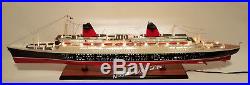 SS FRANCE SPECIAL EDITION 40 With LED Light Handcrafted Wooden Model NEW
