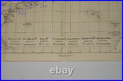 SS Kronprintz Wilhelm 1910 HANDDRAWN Ship Route MAP BremenGermany NY LloydBremen