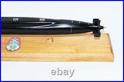 SSBN-728 USS Florida Submarine Model (Black Hull), Mahogany, Navy, 20 inch, Ohio