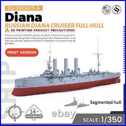 SSMODEL SSC350507S-A 1/350 Military Model Kit Russian Diana Cruiser Full Hull