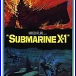 SUBMARINE X-1 original WW2 movie poster DEEP SEA SCUBA DIVING 14x36 insert