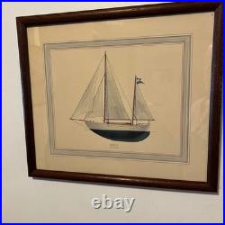 Sailboat Prints Set of 6 Nautical Ocean