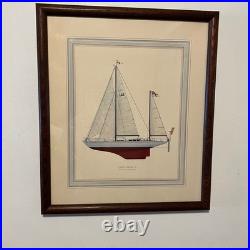Sailboat Prints Set of 6 Nautical Ocean