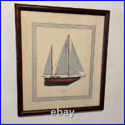 Sailboat Prints Set of 6 Nautical Ocean