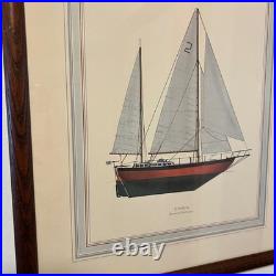 Sailboat Prints Set of 6 Nautical Ocean
