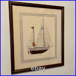 Sailboat Prints Set of 6 Nautical Ocean