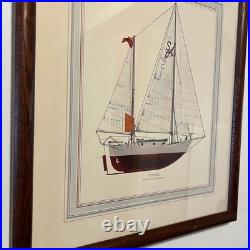 Sailboat Prints Set of 6 Nautical Ocean