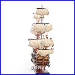 Saint Esprit French Wooden Model 33 Tall Ship Sailboat Fully Built Boat New
