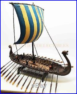 Scandinavian Viking Middle Ages War Ship Battle Longship Prototype Sculpture