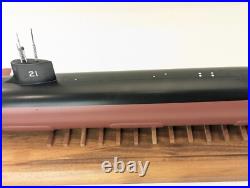 Seawolf SSN-21 US Navy Submarine 1/192 Desk Display Case Model Ship