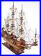 Ship-Model-Watercraft-Traditional-Antique-Fairfax-Boats-Sailing-Wood-Base-Linen-01-gked