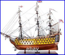 Ship Model Watercraft Traditional Antique HMS Victory Boats Sailing Painted