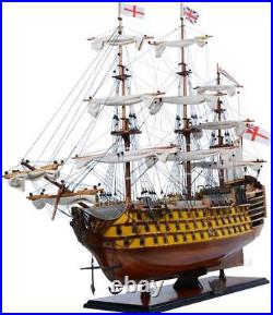 Ship Model Watercraft Traditional Antique HMS Victory Boats Sailing Painted