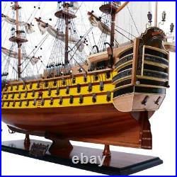 Ship Model Watercraft Traditional Antique HMS Victory Boats Sailing Painted