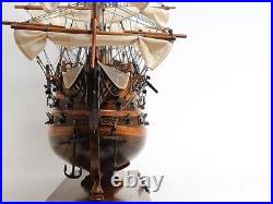 Ship Model Watercraft Traditional Antique HMS Victory Boats Sailing Wood Base