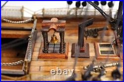 Ship Model Watercraft Traditional Antique HMS Victory Boats Sailing Wood Base