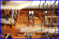 Ship Model Watercraft Traditional Antique HMS Victory Boats Sailing Wood Base