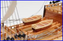 Ship Model Watercraft Traditional Antique Mayflower Medium Mahogany Rosewood