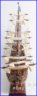 Ship Model Watercraft Traditional Antique Royal Louis Boats Sailing Mahogany