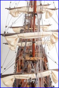 Ship Model Watercraft Traditional Antique Royal Louis Boats Sailing Mahogany