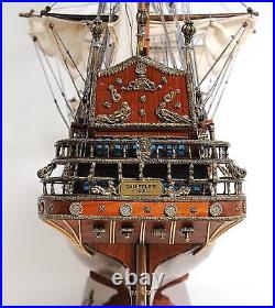 Ship Model Watercraft Traditional Antique San Felipe Medium Brass Chrome