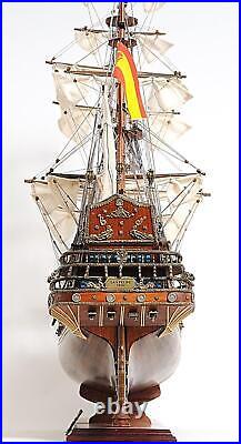 Ship Model Watercraft Traditional Antique San Felipe Medium Brass Chrome