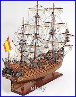 Ship Model Watercraft Traditional Antique San Felipe Medium Brass Chrome