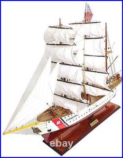 Ship Model Watercraft Traditional Antique US Coast Guard Eagle E. E. White Red
