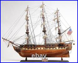 Ship Model Watercraft Traditional Antique USS Constitution Boats Sailing Wood