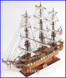 Ship Model Watercraft Traditional Antique USS Constitution Boats Sailing Wood