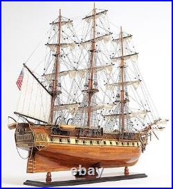 Ship Model Watercraft Traditional Antique USS Constitution Boats Sailing Wood