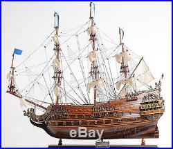 Soleil Royal Large Tall Ship Wooden Model Boat French Warship 36 New in Box