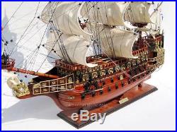 Sovereign of the Seas 1637 Tall Ship Wooden Model 28- Handcrafted Wooden Model