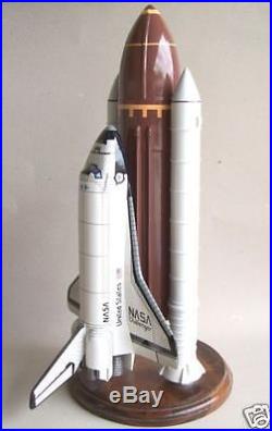 Space Shuttle Booster Challenger NASA Wood Model Plane