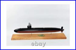 Squadron Nostalgia LLC USS Bremerton SSN-698 Submarine, Navy, Scale Model, Mahog