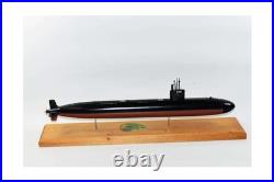 Squadron Nostalgia LLC USS Bremerton SSN-698 Submarine, Navy, Scale Model, Mahog