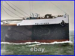 Ss Feliciana Steamer Built 1909 Sunk By U19 In 1916 W Haig Parry 1922