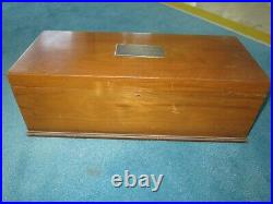 Ss William Harper Nautical Wood Box Delta Ship Building Launched 1943 Silver Tag