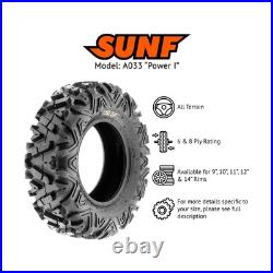 SunF 27x9-14 ATV UTV 27x9x14 All Terrain Tires 6 PR A033 POWER I PAIR of 2