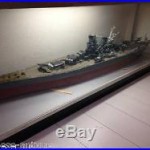 Super rare Japan Japanese Imperial Navy battleship YAMATO model with glass case
